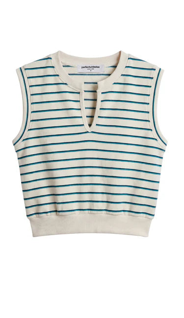 sloan | teal navy stripe