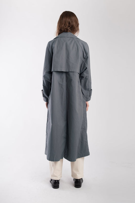 Seamed Trench Coat | Mineral Green