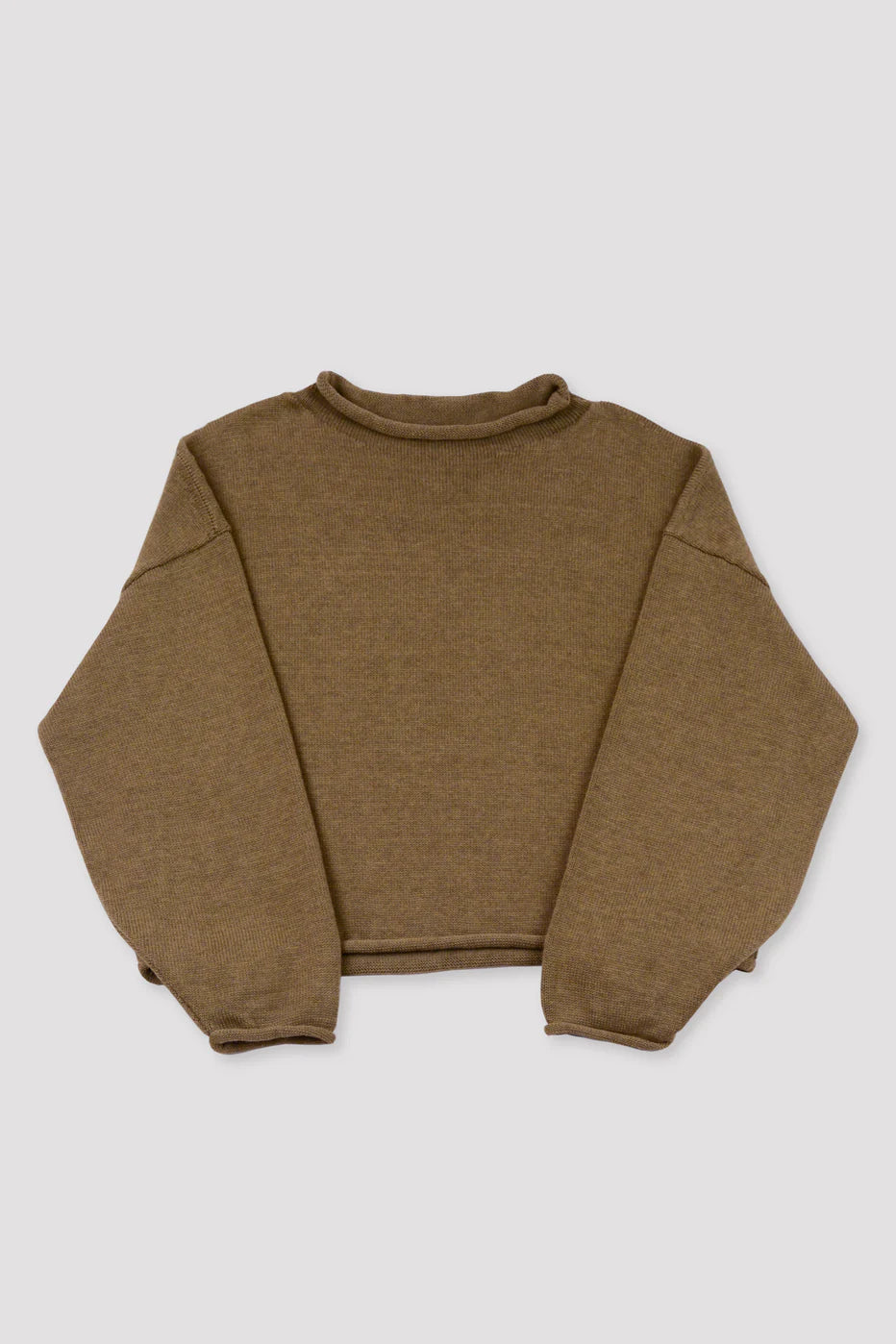 Rolled Sweater | Umber