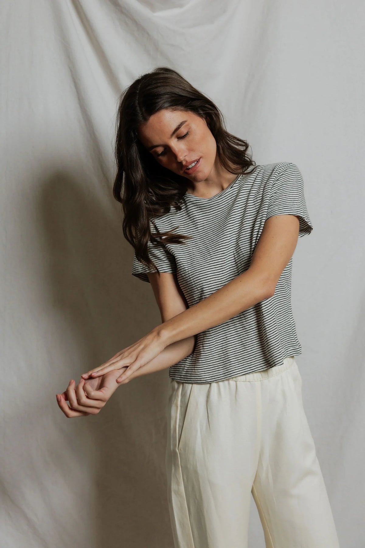 vivian | natural black stripe