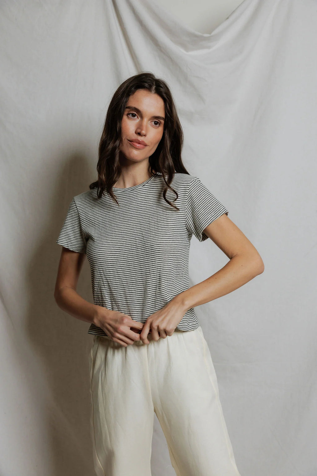 vivian | natural black stripe