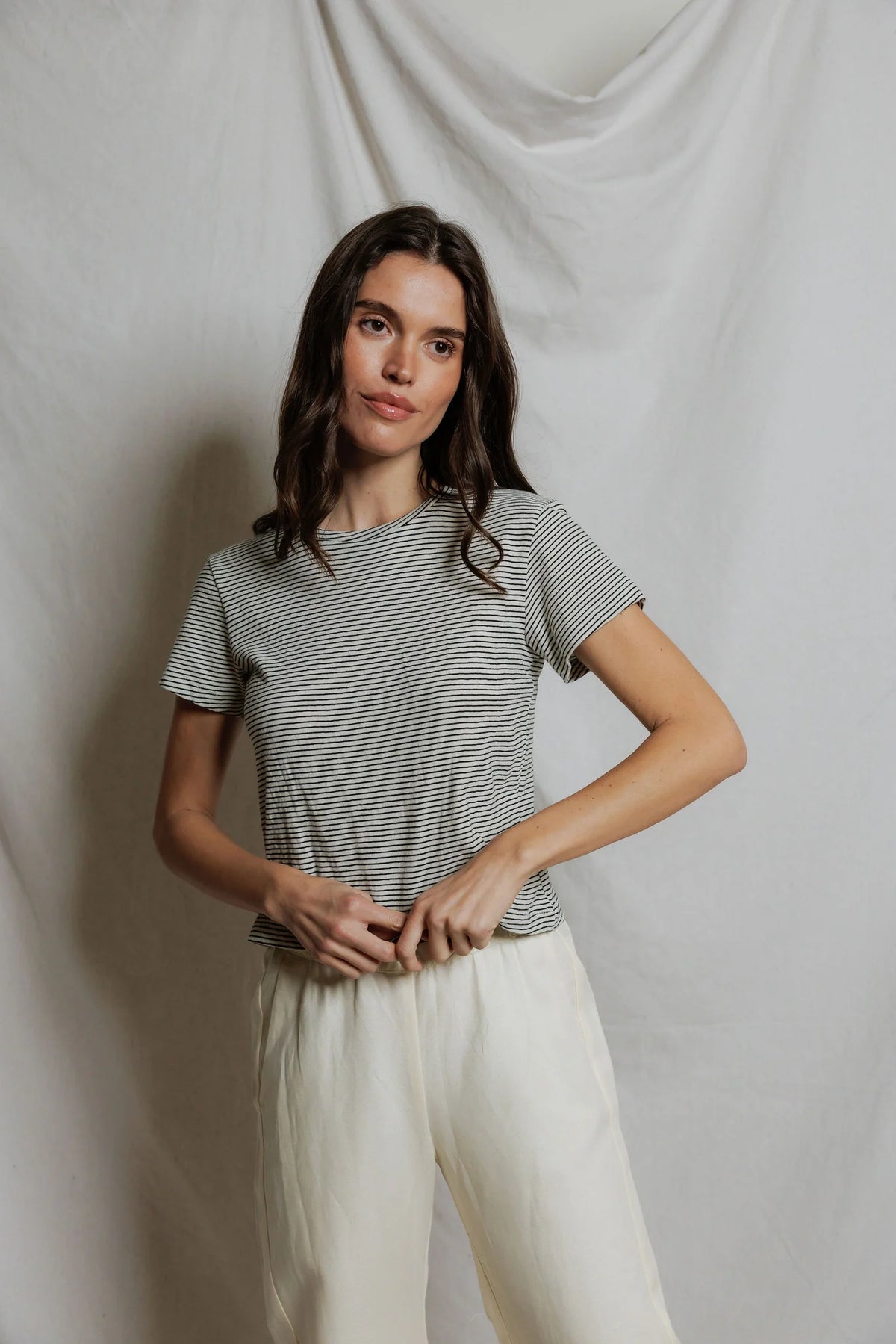 vivian | natural black stripe