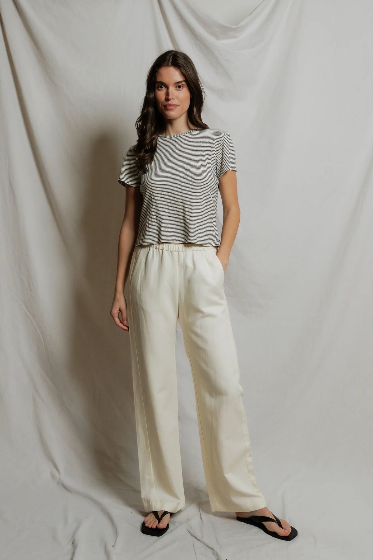 vivian | natural black stripe