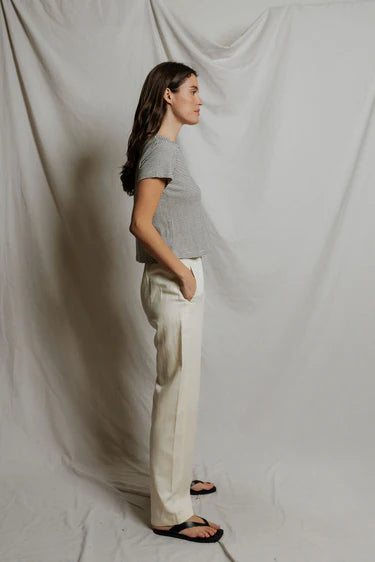 vivian | natural black stripe