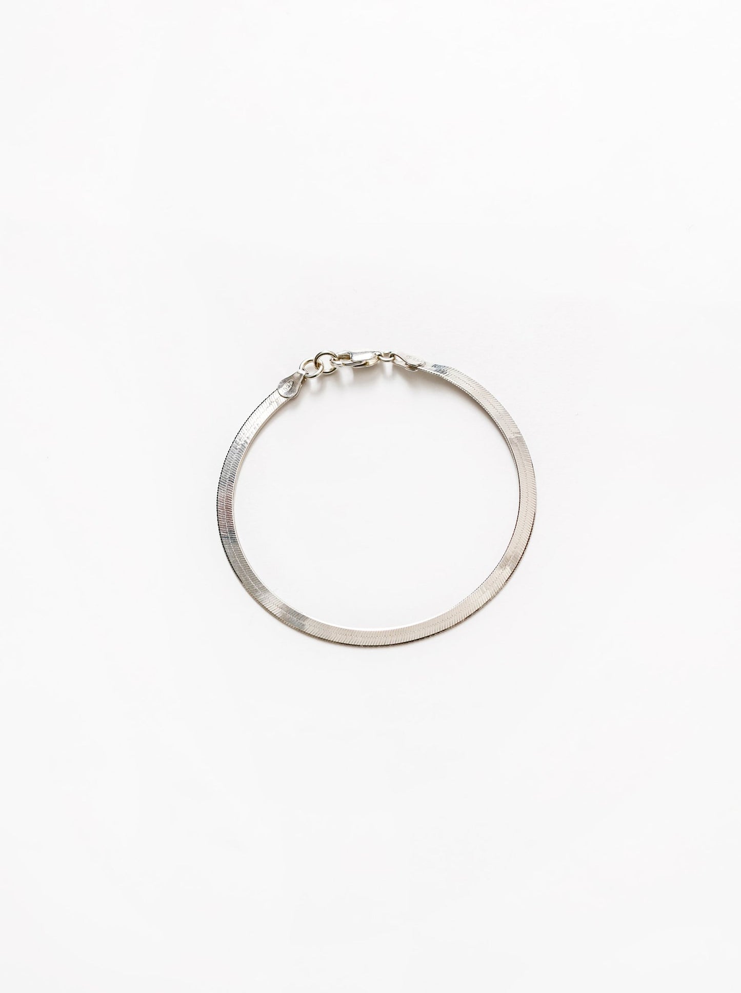 Herringbone Bracelet | Sterling Silver