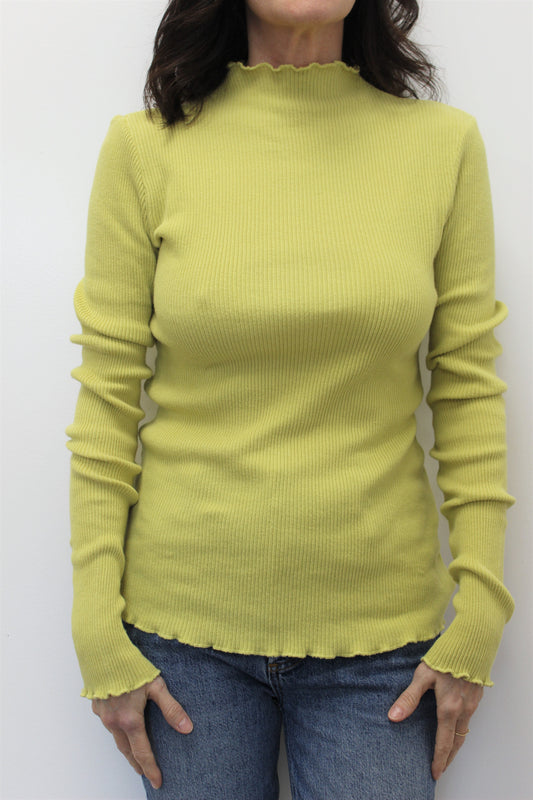 Marieta Top | Pale Green Rib