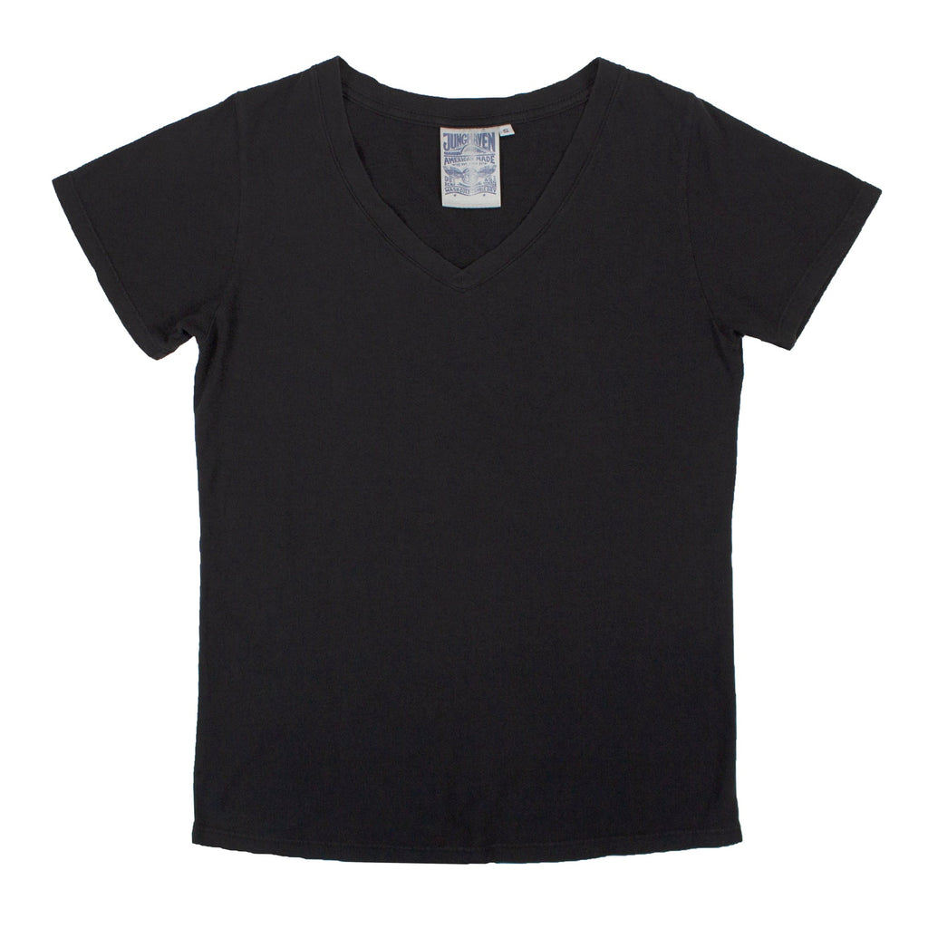 Paige V-Neck Tee | Black