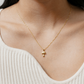 Mushroom Charm Necklace | Gold