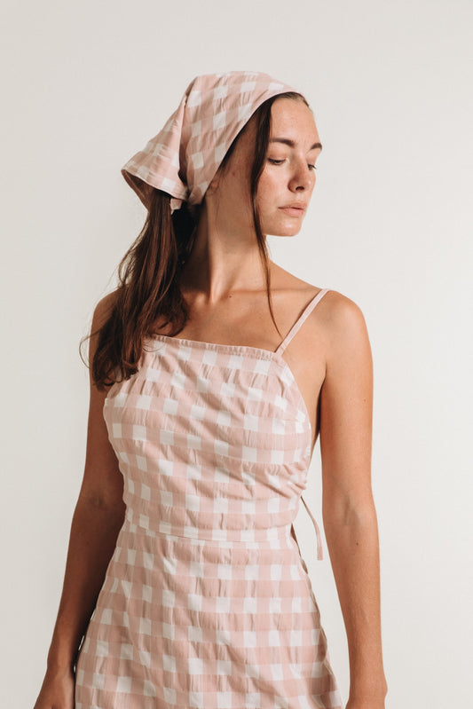 Lua Dress | Pink Gingham