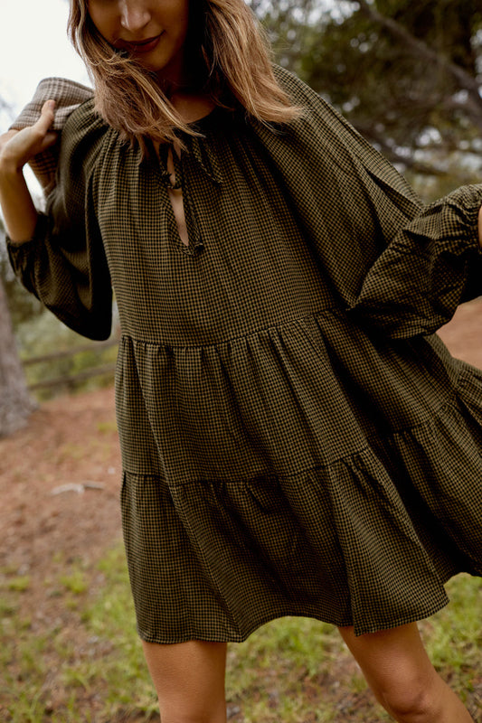 Phoenix Dress | Hunter Gingham