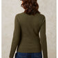 Ellie Rib Top | Khaki
