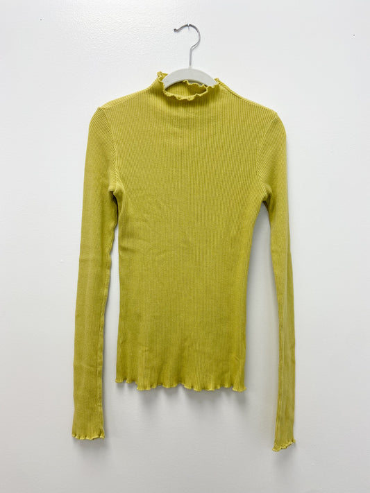 Marieta Top | Pale Green Rib