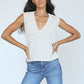 Margot Sleeveless V-Neck | Sugar