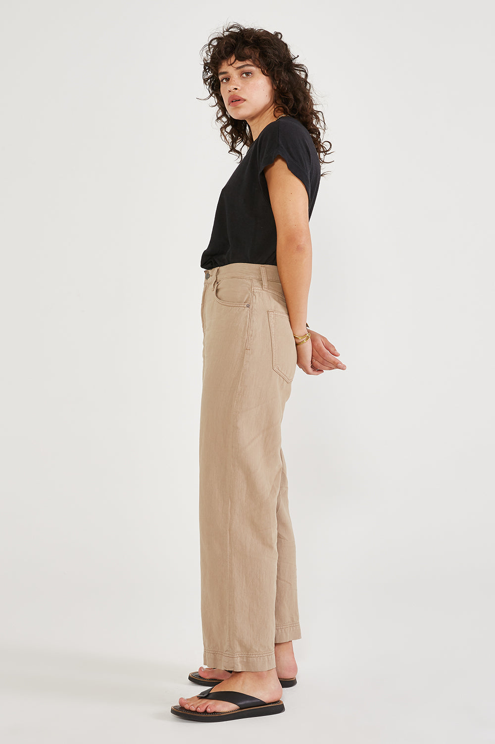 Devon Wide Leg Crop | Dune