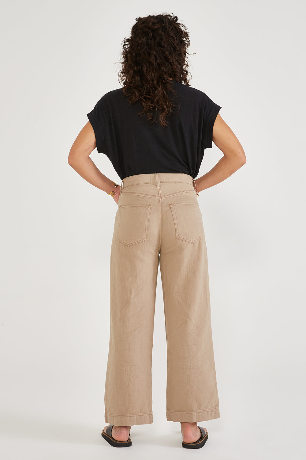 Devon Wide Leg Crop | Dune